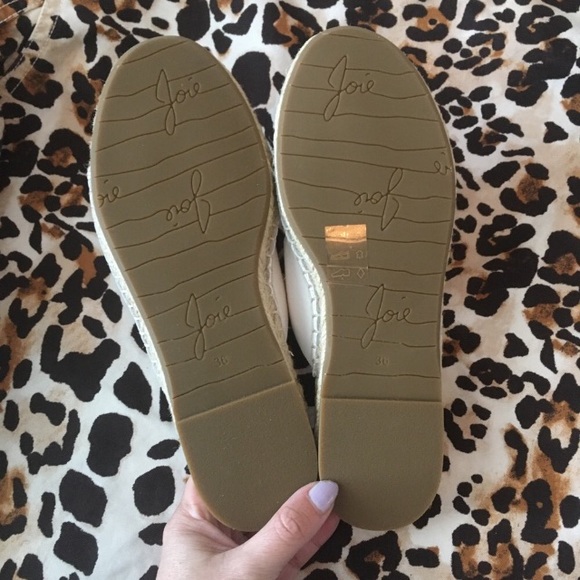Joie Cagney Espadrille Slide Sandals White Sz 36 - Picture 8 of 9